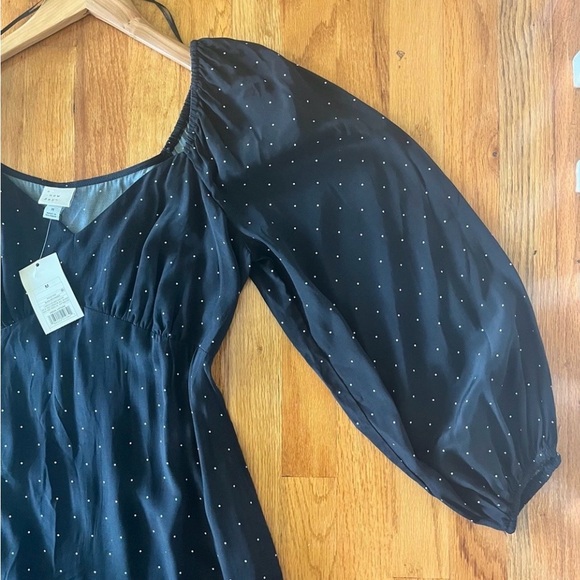 a new day Black and White Polka Dot Long Sleeve Dress - Picture 6 of 12